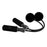 Ropeless Jump Rope Fitness Sports Training Fatness Burning Cordless Jumping Rope for Men Women Kids Black